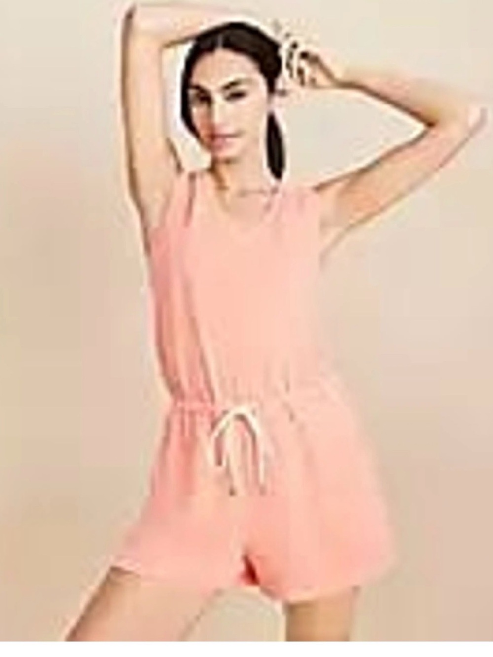 Lou & Grey coral Sleeveless Drawstring Romper